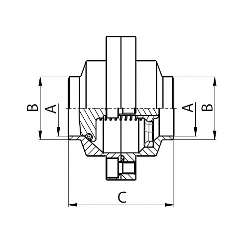 5080 D – Обратный клапан C-С нержавеющий – AISI 304